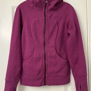 Lululemon Scuba Full-Zip Hoodie Heathered Regal Plum Size 5